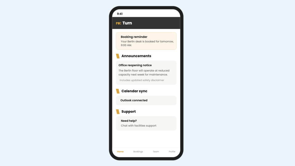 Native iOS app with enterprise-ready communication